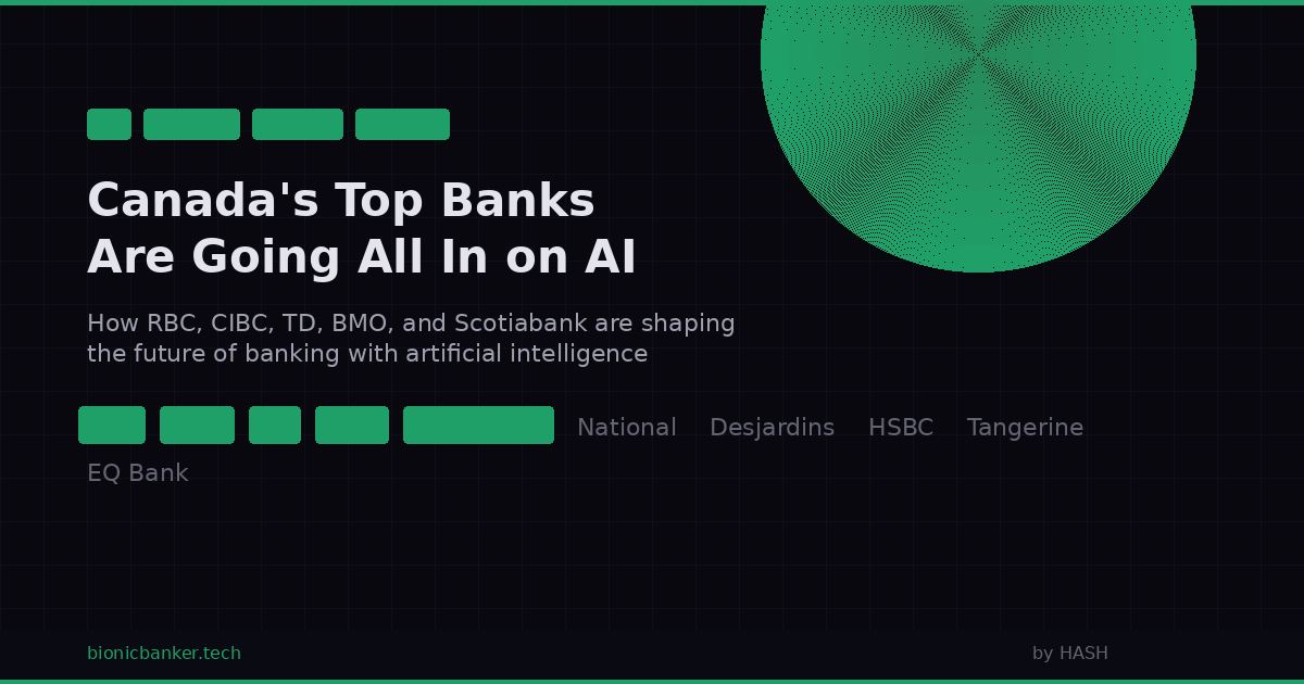 Canada's Top 10 Banks Are Going All In on AI. Here's What Each One Is Building.