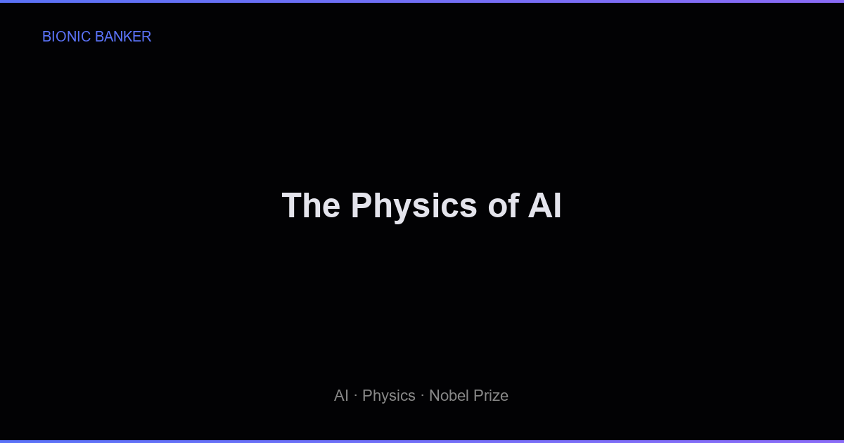 The Physics of AI